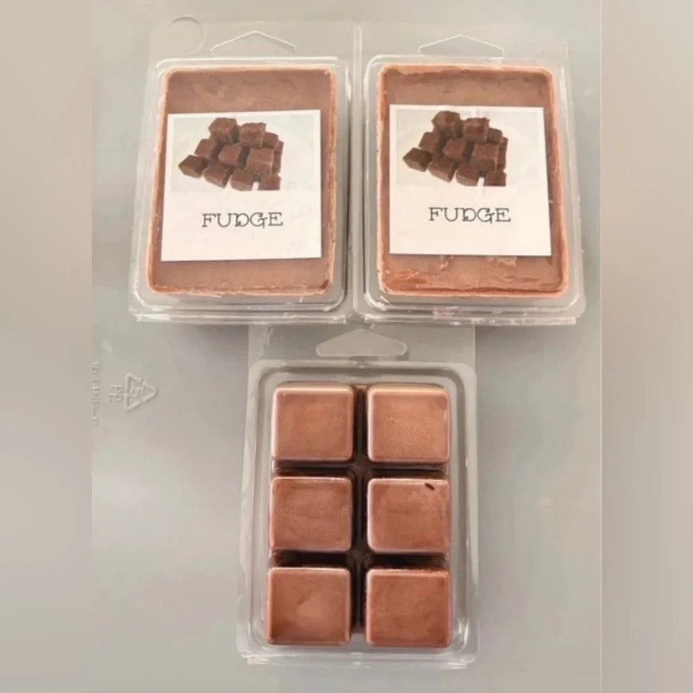 3 Pack Fudge Scented Wax Melts Highly Scented Bakery Chocolate Soy Wax Cubes